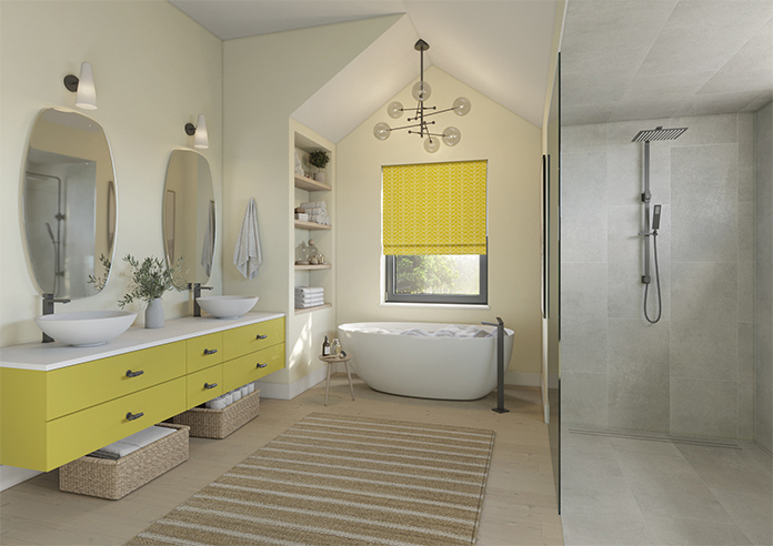 Orla Kiely Linear Stem, Sunflower - Twist&Fit Roman Blind - Image 7